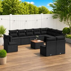 Practical 11 Piece Garden Sofa Set for Your Outdoor Area