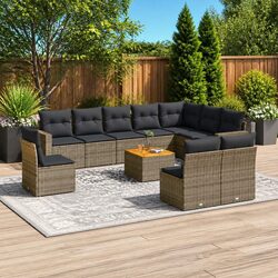 Practical 11-Piece Garden Sofa Set for Any Outdoor Setting