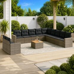 Practical 12 Piece Garden Sofa Set for Outdoor Use