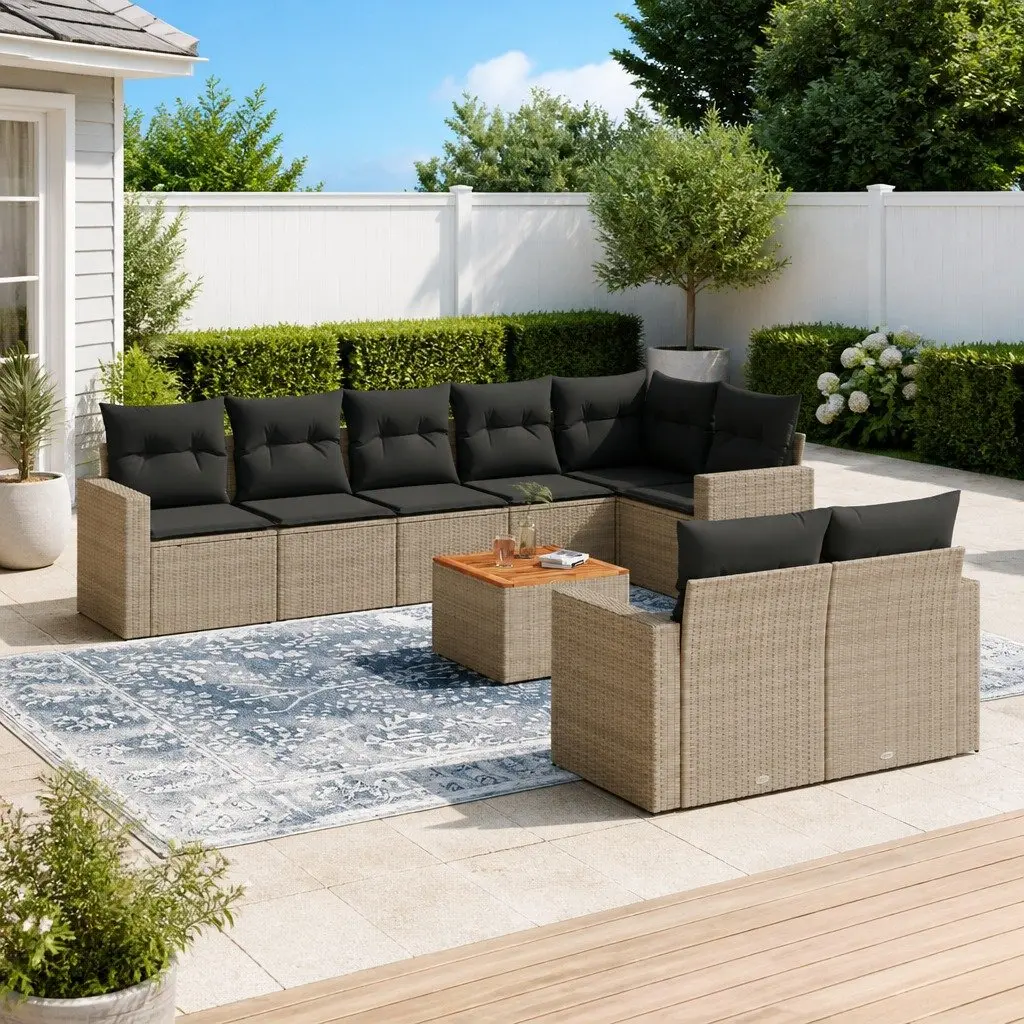 9-Piece Garden Sofa Set for Various Spaces