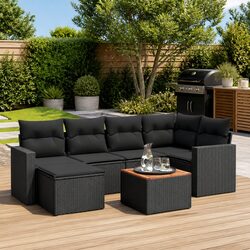 Practical 7 Piece Garden Sofa Set for Outdoor Living