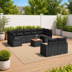Practical 10-Piece Outdoor Sofa Set for Home Use
