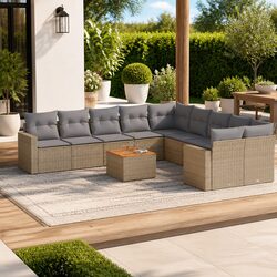 Practical 11-Piece Garden Sofa Set for Relaxing Outdoors