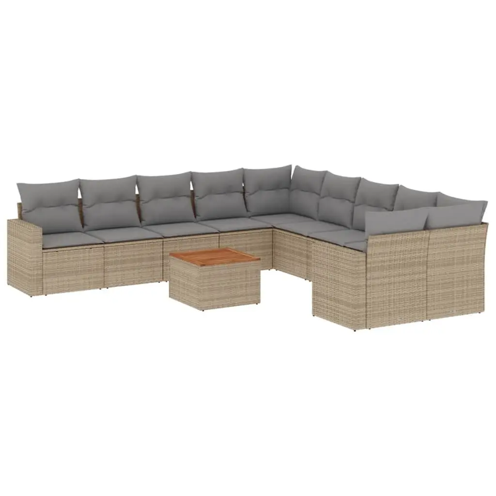 11-Piece Garden Sofa Set for Relaxing Outdoors
