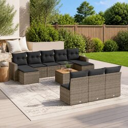 Practical 11 Piece Garden Sofa Set for Outdoor Use