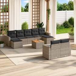 10 Piece Garden Sofa Set for Outdoor Comfort