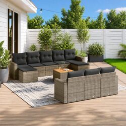 Practical 11-Piece Sofa Set for Any Outdoor Setting
