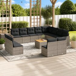 Practical 13-Piece Garden Sofa Set for Outdoor Gatherings