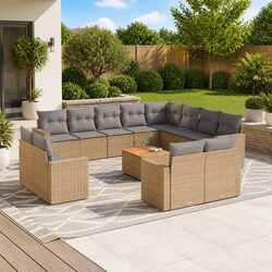 13 Piece Garden Sofa Set for Outdoor Enjoyment