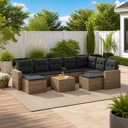 Practical 10-Piece Garden Sofa Set for Your Outdoor Needs