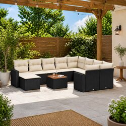 Practical 11-Piece Garden Sofa Set for Any Outdoor Area