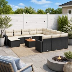 Practical 13 Piece Outdoor Sofa Set for Relaxation