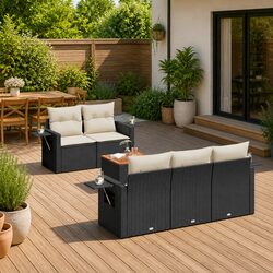 Versatile 6-Piece Garden Sofa Set for Outdoor Use