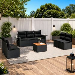 Practical 8-Piece Modular Sofa Set for Any Outdoor Area