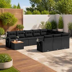 Versatile 11-Piece Outdoor Sofa Set with Easy Storage