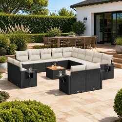 Functional 14 Piece Garden Sofa Set for Every Outdoor Need