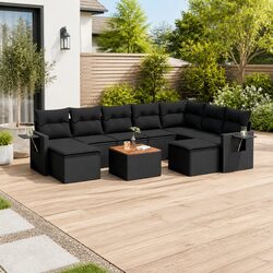 Practical 10-Piece Garden Sofa Set for Your Outdoor Areas