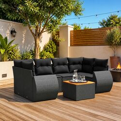 Practical 7 Piece Sofa Set Ideal for Outdoor Living