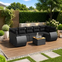 Practical 8-Piece Garden Sofa Set for Various Spaces