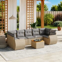 Practical 8 Piece Garden Sofa Set for Your Outdoor Area