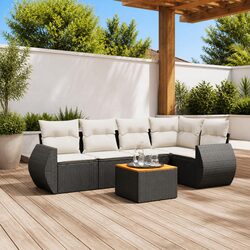 Practical 6-Piece Garden Sofa Set for Outdoor Living