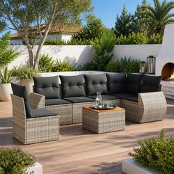 Versatile 7-Piece Garden Sofa Set for Any Outdoor Space