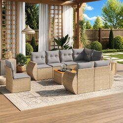 Practical 9-Piece Garden Sofa Set for Any Patio