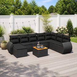 Practical 9 Piece Sofa Set for Your Outdoor Enjoyment