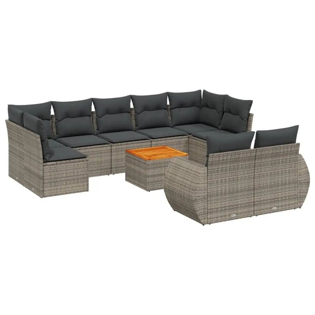 10-Piece Sofa Set for Relaxing Outdoors