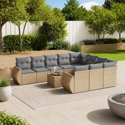 Versatile 11 Piece Modular Garden Sofa for Any Outdoor Space