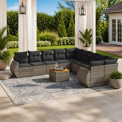 Practical 11 Piece Garden Sofa Set for Your Patio