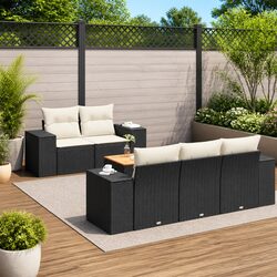 Practical 6-Piece Garden Sofa Set for Entertaining Guests
