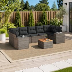 Practical 8 Piece Garden Sofa Set for Outdoor Spaces