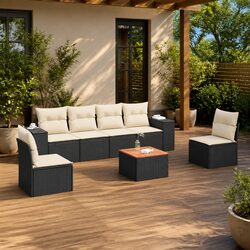 Versatile 7 Piece Garden Sofa Set for Outdoor Use