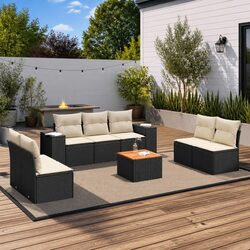 Versatile 8-Piece Garden Sofa Set for Home Use
