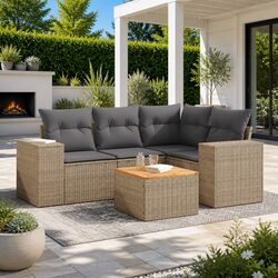 Practical 5 Piece Outdoor Sofa Set for Your Garden