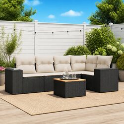 Practical 6-Piece Garden Sofa Set with Storage