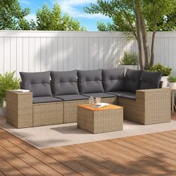 Practical 6 Piece Outdoor Sofa Set for Your Patio