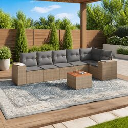Versatile 7 Piece Sofa Set for Your Outdoor Living