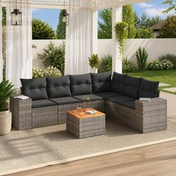 Practical 7-Piece Garden Sofa Set for Outdoor Comfort