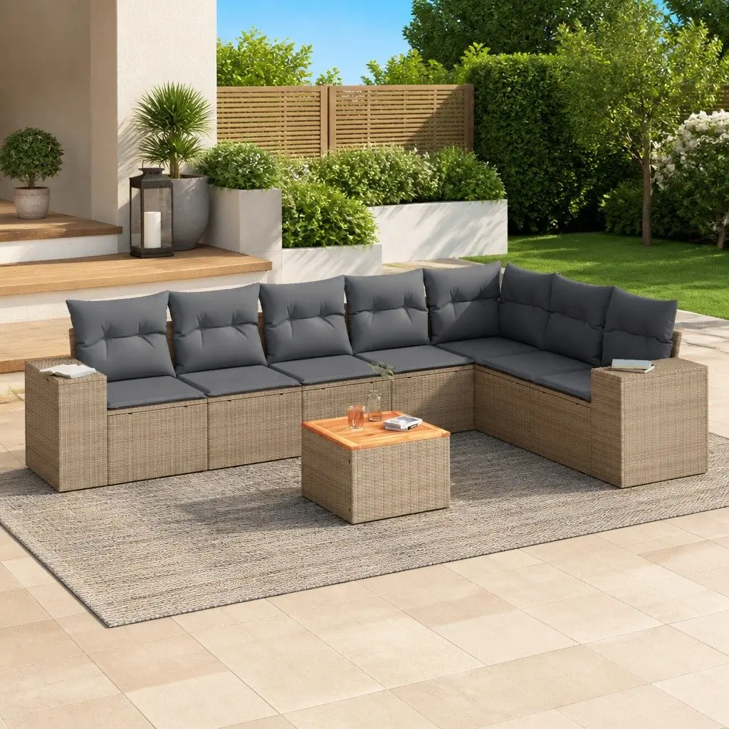 8 Piece Garden Sofa Set for Outdoor Living