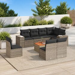 Functional 9 Piece Garden Sofa Set for Every Outdoor Space