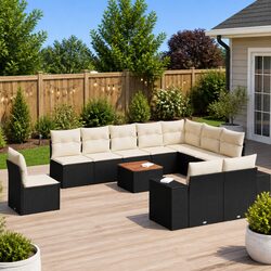Versatile 11 Piece Garden Sofa Set for Any Outdoor Area