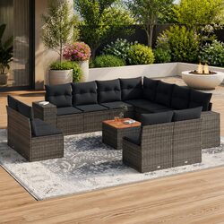 12-Piece Garden Sofa Set with Storage
