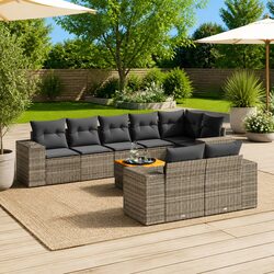 Practical 9 Piece Garden Sofa Set for Your Patio