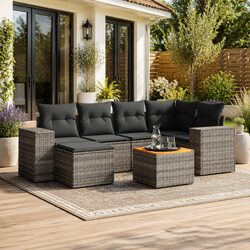 7 Piece Garden Sofa Set