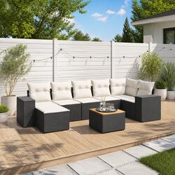 Practical 8 Piece Garden Sofa Set for Outdoor Living