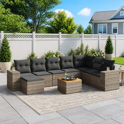 Versatile 9 Piece Outdoor Sofa Set for Your Patio