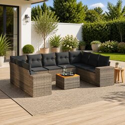 Perfect Addition to Your Patio: 10-Piece Sofa Set