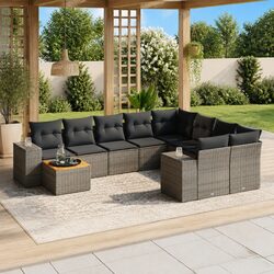 Perfect for Patios: 10-Piece Garden Sofa Set